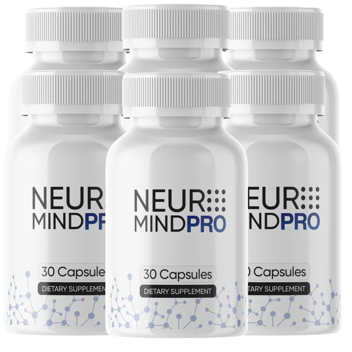 NeuroMind Pro® 6 bottle pack — 180-day cognitive support supply